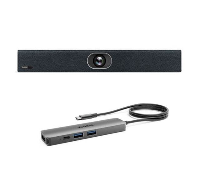 Yealink UVC40-BYOD Meeting Kit - Huddle  Small Rooms, Auto Framing, Speaker Tracking, Remote Device Management, 8 Microphone Array  Built-in Speaker