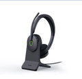 Yealink WH68 Hybrid with Charging Stand DECT & Bluetooth  Wireless Technology, 4-Mic Hybrid ANC, 4-Mic Noise Cancellation, All-Day-Wearing Comfort
