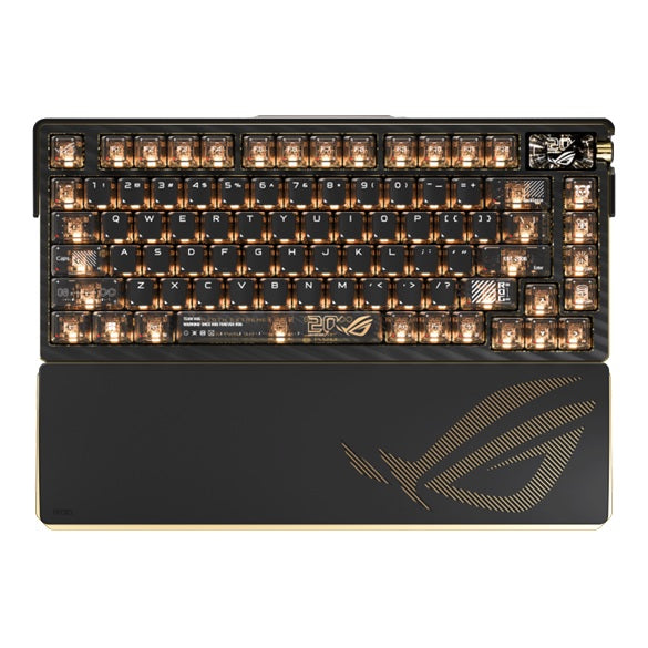 ASUS ROG AZOTH EXTREME EDITION 20 SNOW SWITCH - Gaming Keyborad, 75% gaming keyboard, ROG NX Snow, Tri-Mode (USB/RF 2.4GHz/BT 5), RGB, 8000Hz polling
