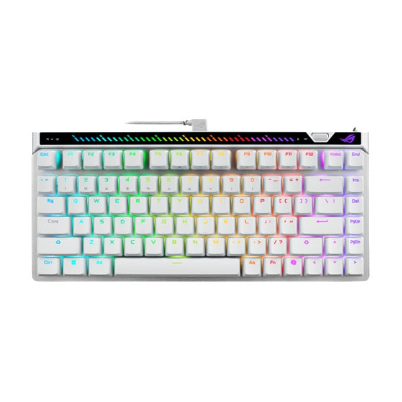 ASUS M705 ROG Falchion Ace 75 HE Gaming Keyboard - WHITE, HFXV2Magnetic, USB2.0TypeC, 75%,8000Hz, 0.125ms, Windows10/11, GearLink