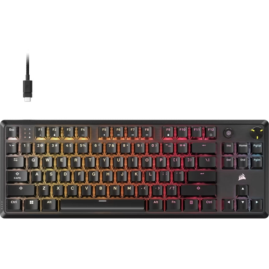 Corsair Corsair K70 CORE TKL RGB Mechanical Gaming Keyboard, MLX Red switches, full key rollover, RGB, 1,000Hz, USB wired, iC