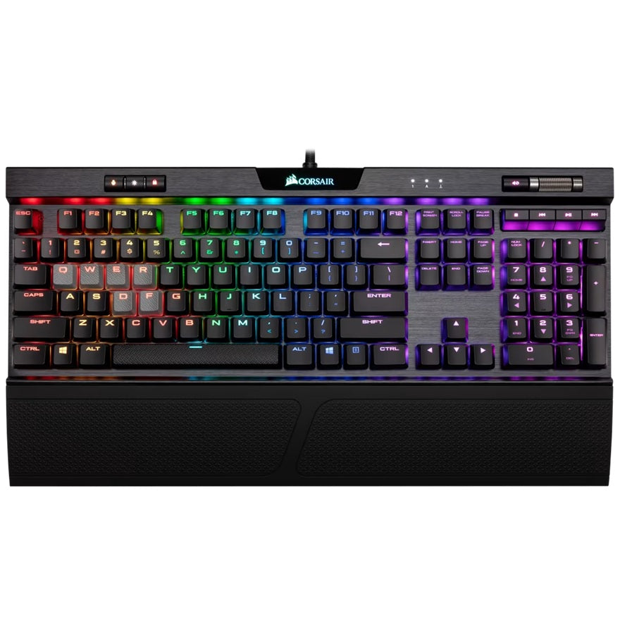 Corsair Corsair K70 RGB PRO Mechanical Gaming Keyboard, Backlit RGB LED, CHERRY MX SPEED, Black, Black PBT Keycaps Profession