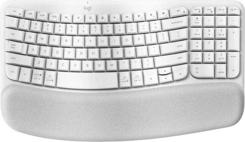 Logitech (LS) Logitech Ergo Series Wave Keys Wireless Ergonomic Keyboard (Off-white)