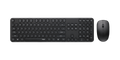 RAPOO Wireless Stylish, Spill-Resistant, Retro Style Round Key, 1000DPI, 2.4G Connection, 10M Range, Nano Receiver, Optical Mouse  Keyboard Black