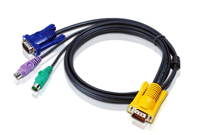 Aten Aten KVM Cable 3m with VGA  PS/2 to 3in1 SPHD  to suit CS7xE, CS13xx, CS17xxA, CS17xxi, CL5xxx, CL10xx, KL91xx, KN91xx