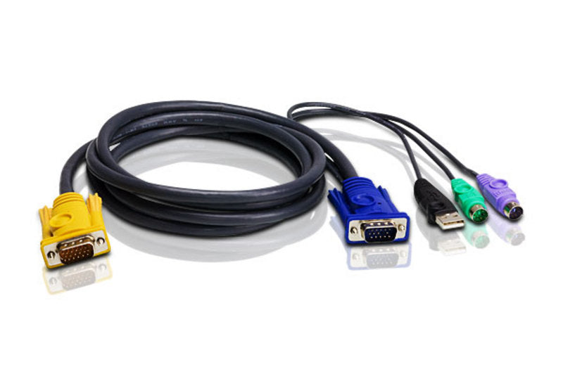 Aten Aten KVM Cable 3m with USB  PS/2 to 3in1 SPHD