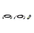 Aten Aten 2M USB DisplayPort KVM Cable Kit, Enables the connection of Video, USB Keyboard/Mouse and Audio (Speaker)
