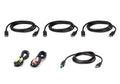 Aten Aten CS1964 Cable Kit, includes 3 1.5m DisplayPort cables, 1.8m USB, audio input and output cables
