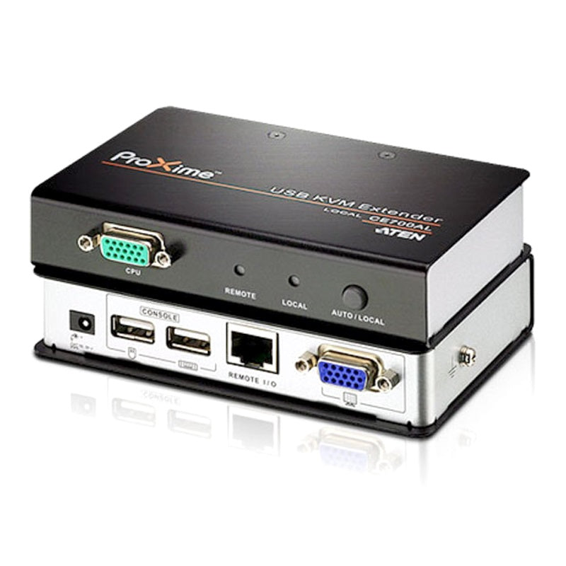 Aten Aten KVM Extender Kit VGA/USB Cat 5 Extender w/ Local Access, 1920x1200@60Hz 30m, 1600x1200@60Hz 100m, 1280x1024@60Hz 15