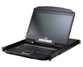 ATEN 16-Port USB HDMI Single Rail WideScreen LCD KVM Switch, 1U short-depth, 18.5' LCD screen with resolution of 1366 x 768