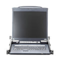 Aten Aten 17" 1U Local/Remote Share Access 8-Port Single Rail LCD KVM over IP Switch