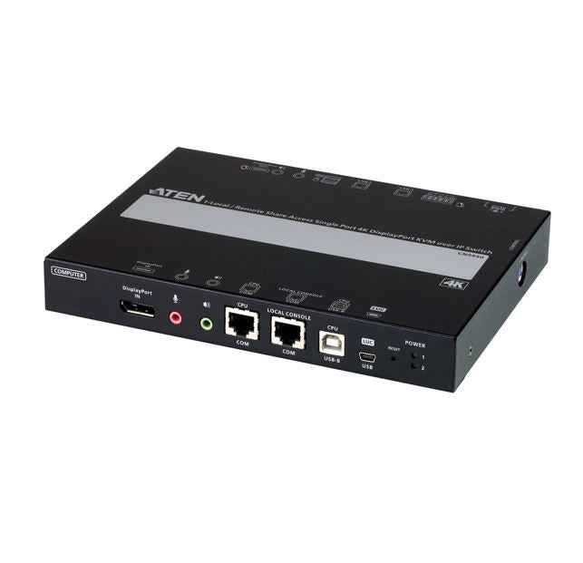 Aten Aten CN9950 1-Local/Remote Share Access Single Port 4K DisplayPort KVM over IP Switch