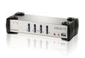 Aten Aten Desktop KVMP Switch 4 Port Single Display VGA w/ audio  OSD, 4x Custom KVM Cables Included, 2x USB Port, Selection 
