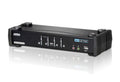 Aten Aten Desktop KVMP Switch 4 Port Single Display DVI w/ 7.1 audio, 4x Custom KVM Cables Included, 2x USB Port, Selection V