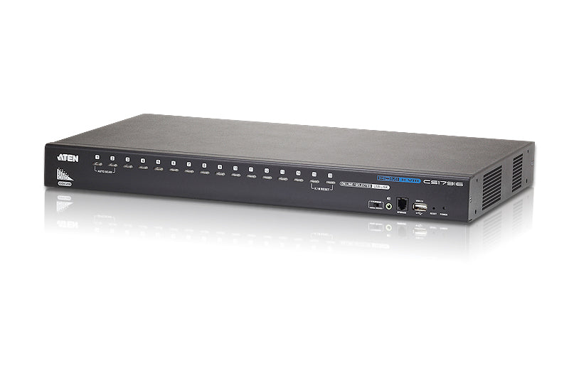 Aten Aten Desktop KVM Switch 16 Port Single Display HDMI w/ audio, 2x Custom KVM Cables Included Only