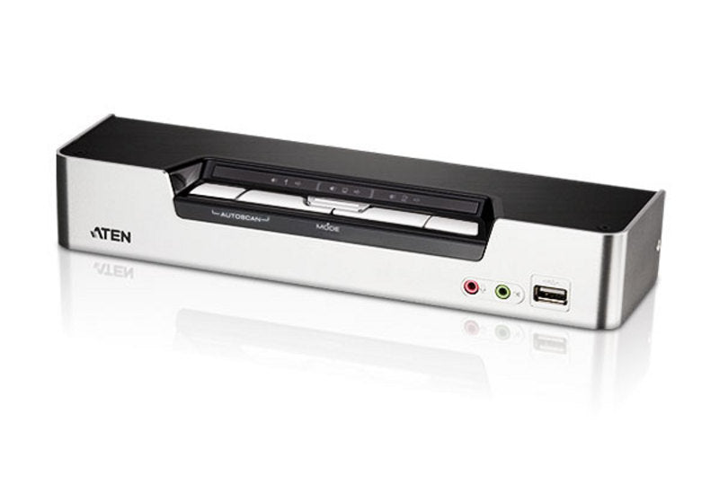 Aten Aten Desktop KVMP Switch 4 Port Single Display HDMI w/ Dolby HD audio, 4x Custom KVM Cables Included, 2x USB Port, Selec