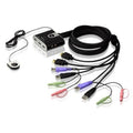 Aten Aten Compact KVM Switch 2 Port Single Display HDMI w/ audio, 1.2m Cable, Remote Port Selector,