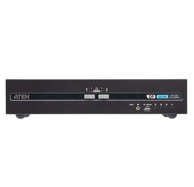 Aten Aten 2-Port USB DisplayPort Dual Display Secure KVM Switch with CAC (PSD PP v4.0 Compliant)