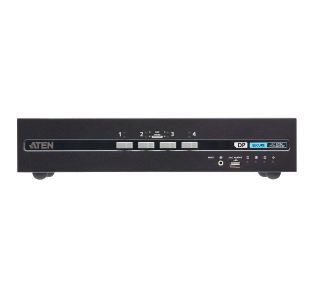Aten Aten 4-Port USB DisplayPort Dual Display Secure KVM Switch with CAC (PSD PP v4.0 Compliant)