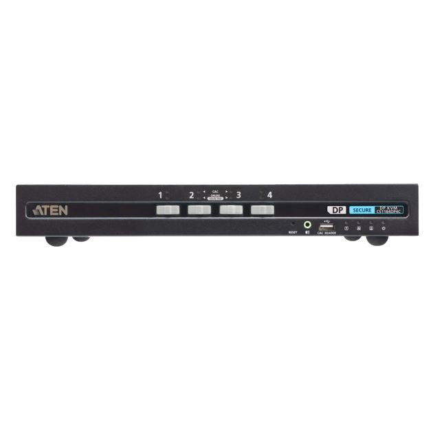 Aten Aten 4-Port USB DisplayPort Secure KVM Switch with CAC (PSD PP v4.0 Compliant)