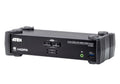 Aten Aten Desktop KVMP Switch 2 Port Single Display 4k HDMI w/ audio mixer mode, Cables Included, Selection Via Front Panel