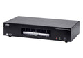 Aten Aten Desktop KVMP Switch 4 Port Triple Display 4k DisplayPort w/ audio, Cables Included, 2x USB Port, Selection Via Fron