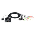 Aten Aten 2-Port USB-C DisplayPort Hybrid Cable KVM Switch