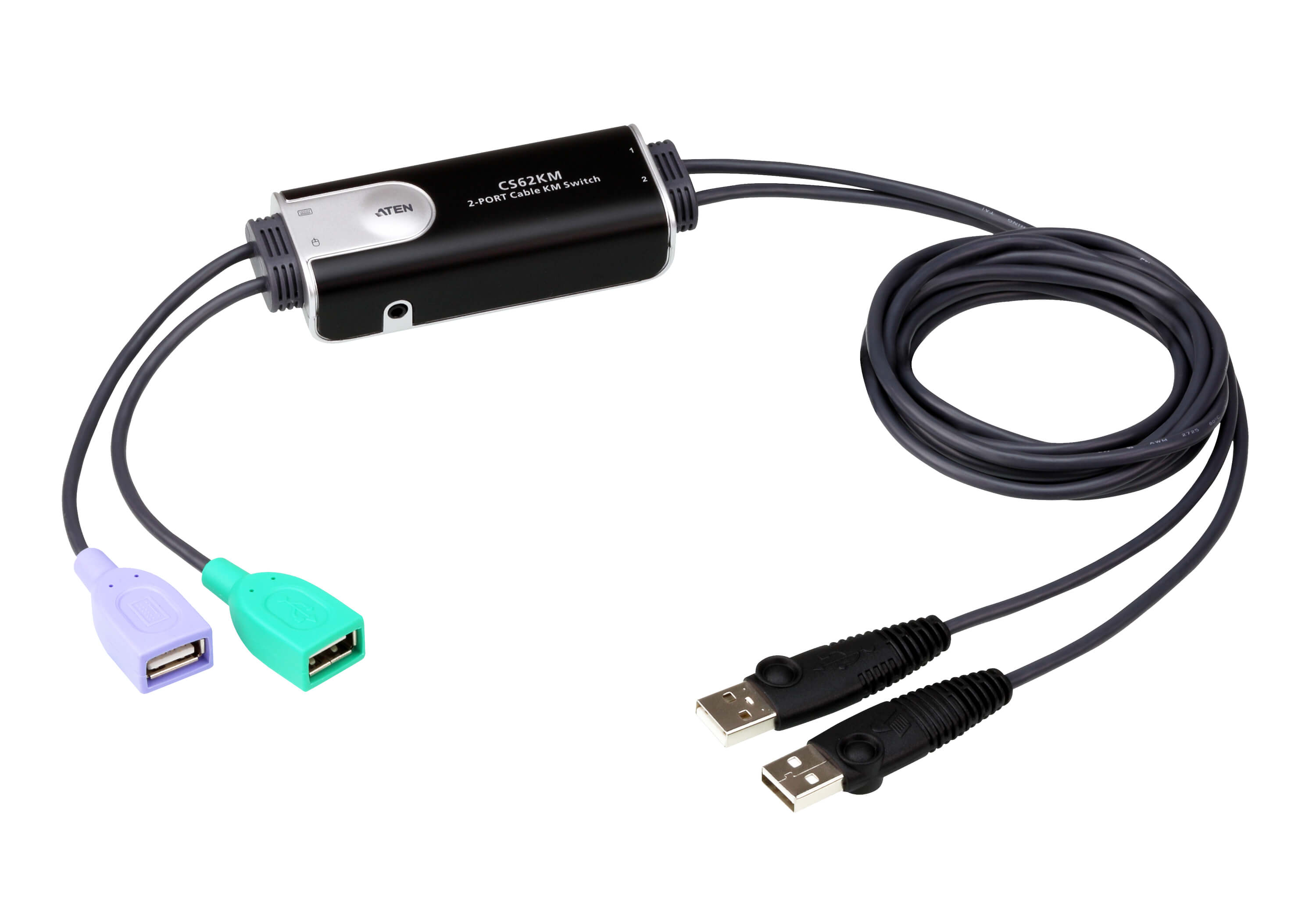 Aten Aten 2-Port USB Boundless Cable KM Switch