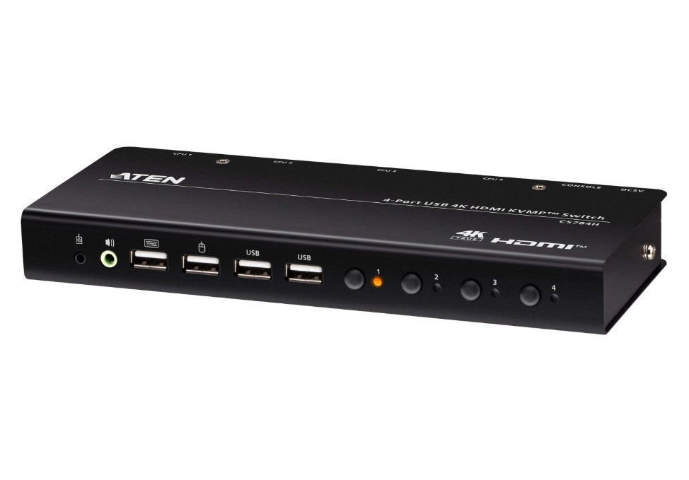Aten Aten 4-Port USB 4K HDMI KVMP™ Switch (Cables included)