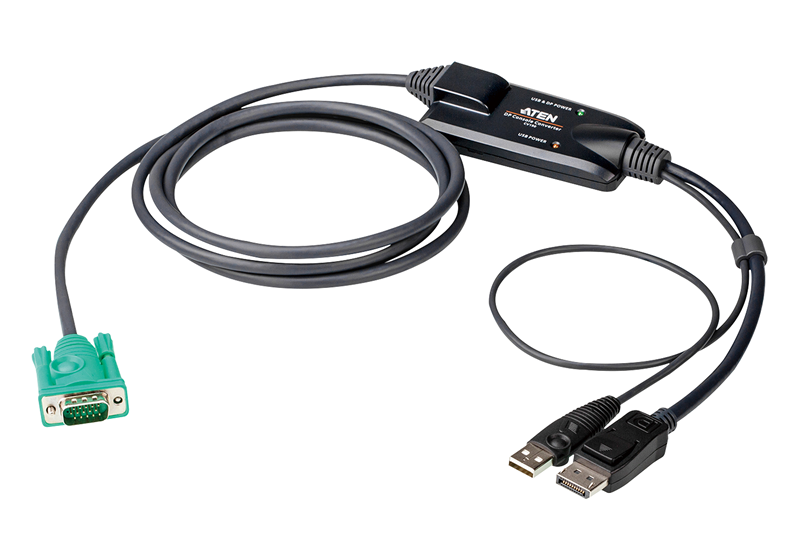 Aten Aten DisplayPort Console Converter, connects an Aten SPHD (VGA KVM) interface switch to a DisplayPort and USB PC, up to 