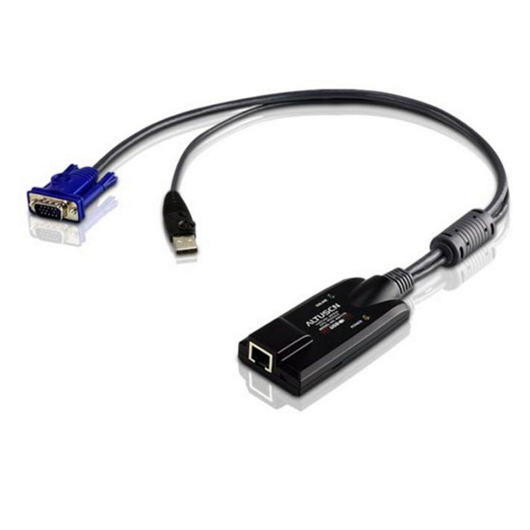Aten Aten KVM Cable Adapter with RJ45 to VGA  USB, Supports Virtual Media