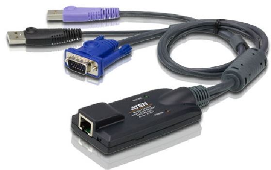 Aten Aten VGA USB Virtual Media KVM Adapter with Smart Card Support for KN, KM series