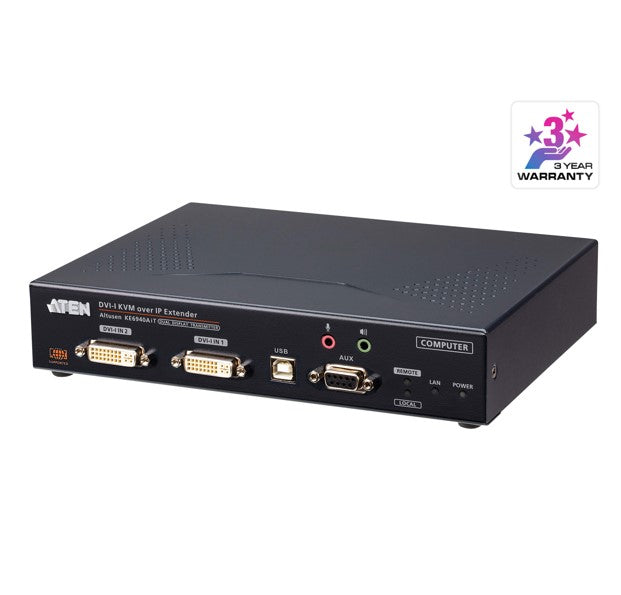 Aten Aten DVI-I Dual Display KVM over IP Transmitter with Software Decoder Ability