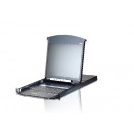 Aten Aten 8 Port Dual Rail CAT5 19" LCD KVM over IP Switch,