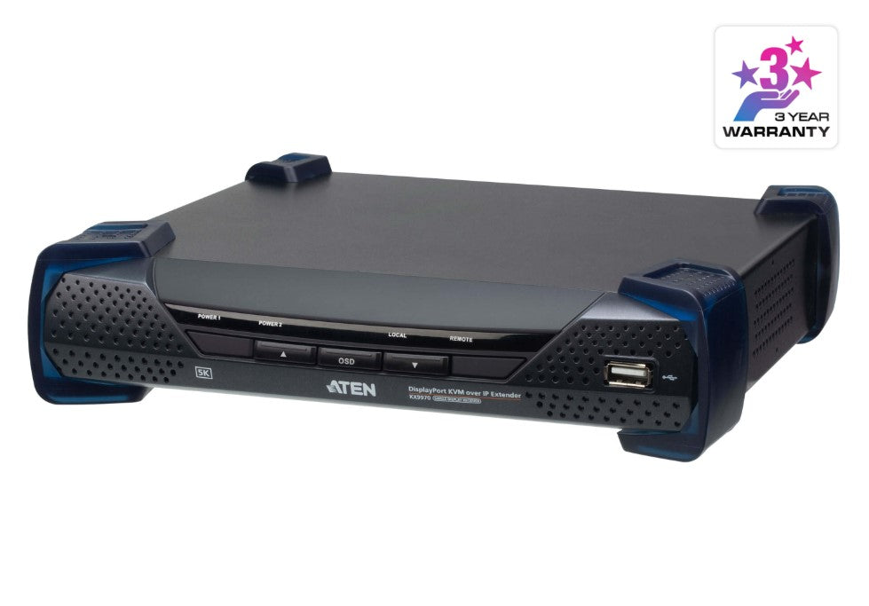 Aten Aten 5K DisplayPort KVM over IP Receiver with Boundless Switching and Support for Video Walls