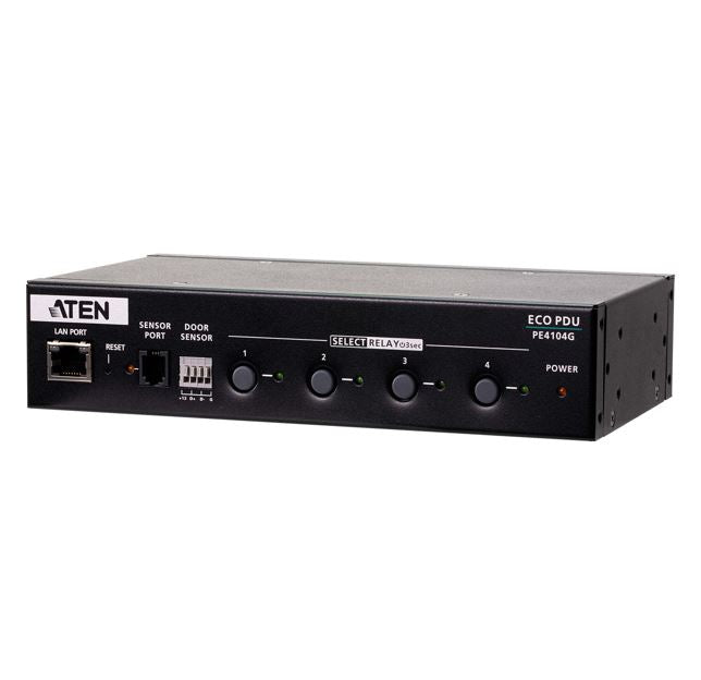 Aten Aten 4 Port 1U 10A Smart PDU with outlet control, 4xC13 Outlets, 100 - 240 VAC, Two-level password security, Remote auth