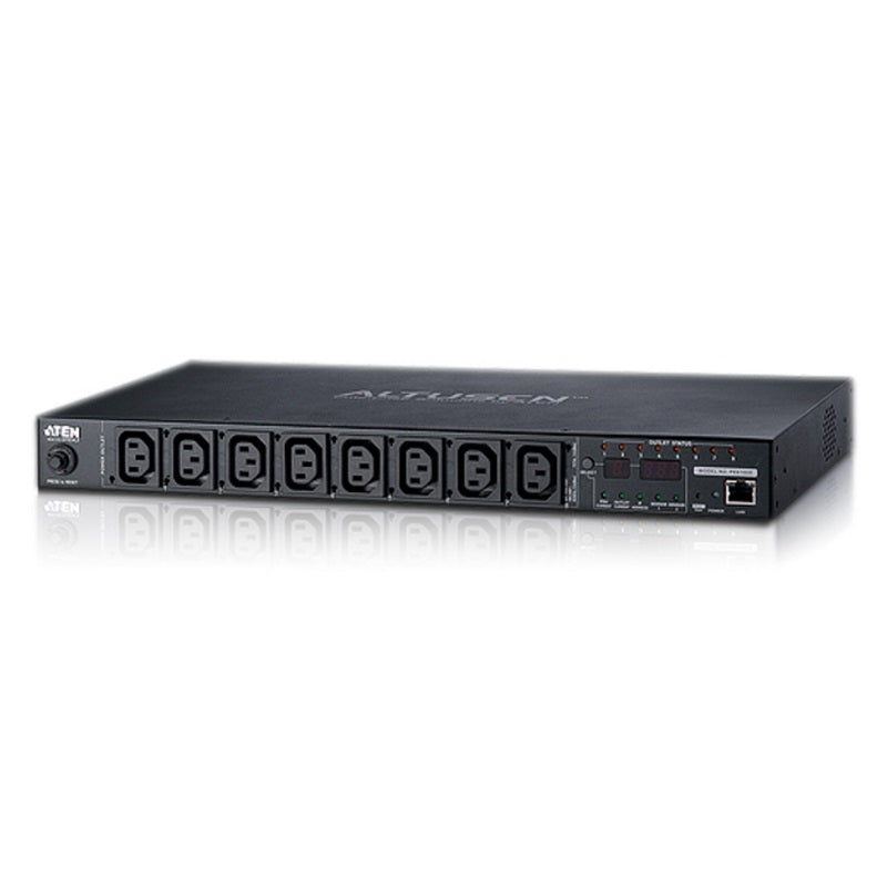 Aten Aten 8 Port 1U 10A Smart PDU with Bank level metering and outlet control, 8xC13 Outlets