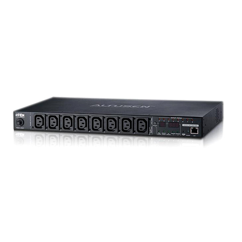 Aten Aten 8 Port 1U 16A Smart PDU with Outlet level metering and outlet control, 7xC13 + 1xC19 Outlets (PE8208G)