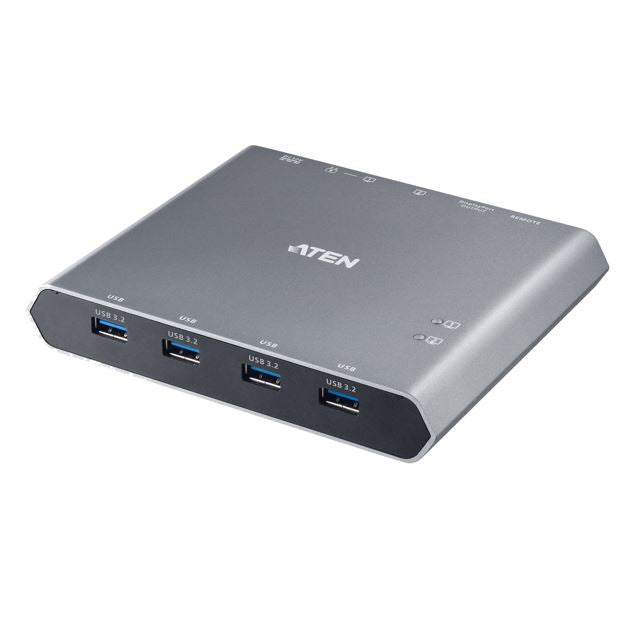 Aten Aten 2-Port 4K DisplayPort USB-C KVM Dock Switch with Power Pass-through,