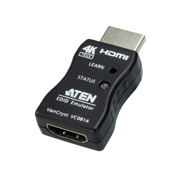 Aten Aten VC081A True 4K HDMI EDID Emulator Adapter, Superior video quality up to 3840 x 2160 @ 60Hz (4:4:4), LED indicators,