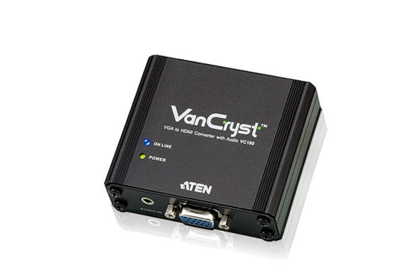 Aten Aten VGA(F) to HDMI(F) Converter, supports up 1920x1200, converts analog VGA signals to HDMI output
