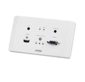 Aten Aten VE2812AEUT HDMI  VGA HDBaseT Transmitter with EU Wall Plate / PoH (4K@100m) (HDBaseT Class A), Built-in PoH, Auto-s