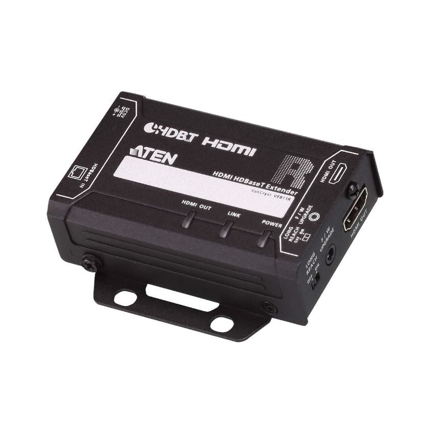 Aten Aten VE811R Small Form HDMI HDBaseT Receiver, supports up to 4K@70m (Cat5e/6) and 100m (Cat 6A), 1080p @ 150m over long 