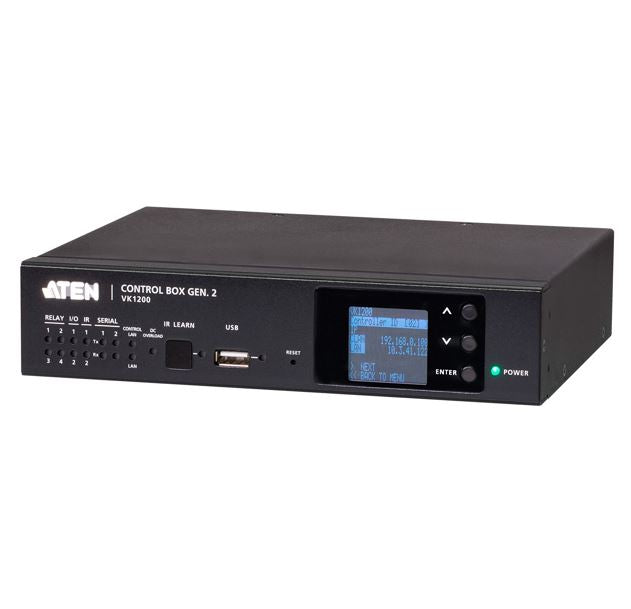 Aten Aten VK1200 Control System - Compact Control Box Gen 2., High performance with Quad-core CPU, Dual, isolated LAN for sec