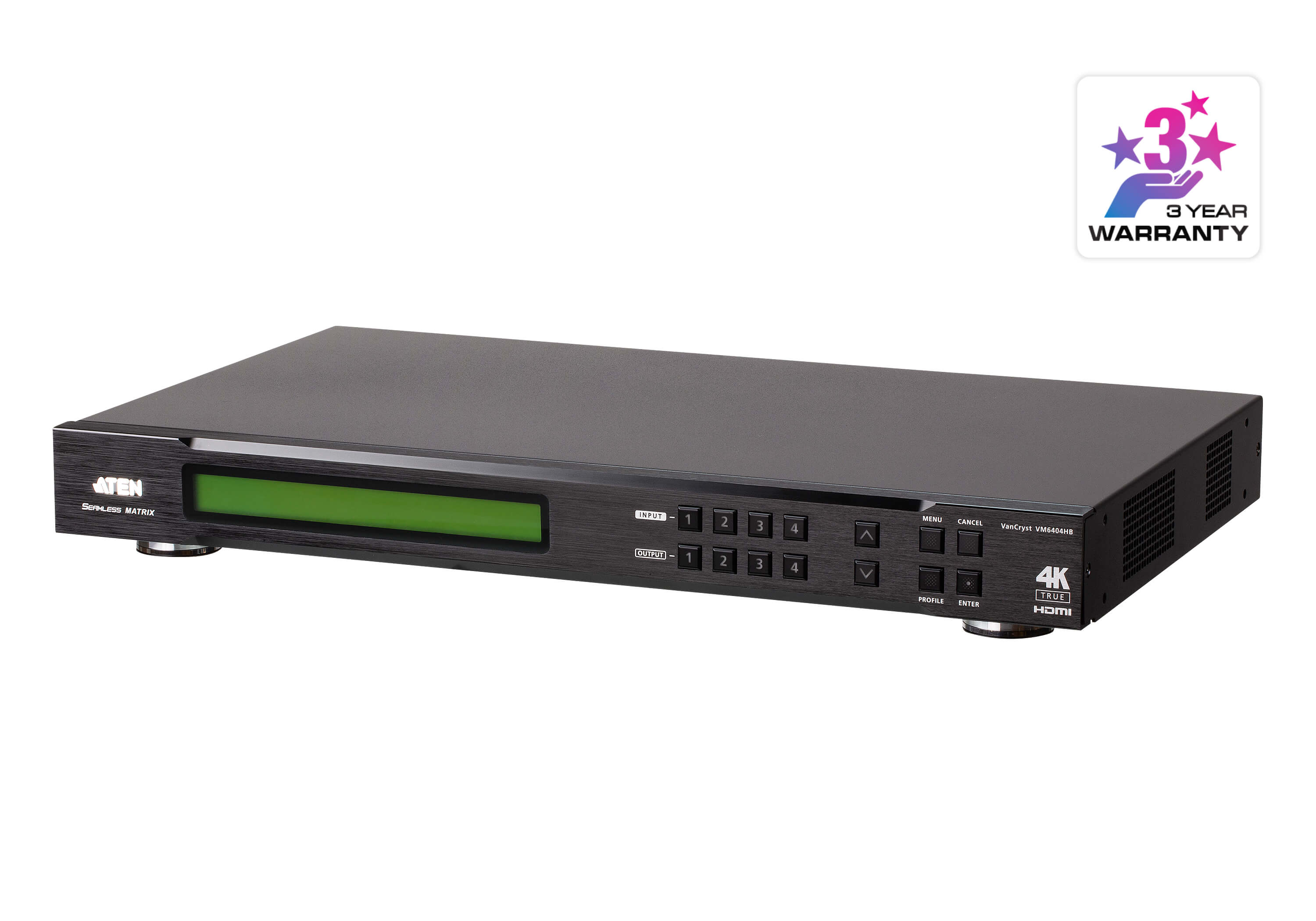 Aten Aten4 x 4 True 4K HDMI Matrix Switch with Scaler
