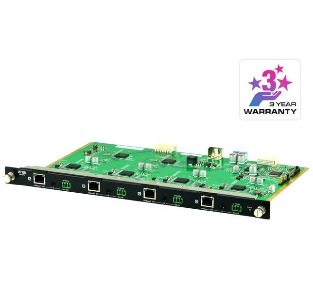 Aten Aten VM8514 4 Port HDBaseT Output Board for VM1600A/VM3200, HDBaseT Connectivity, Bi-directional RS-232, Bi-directional 