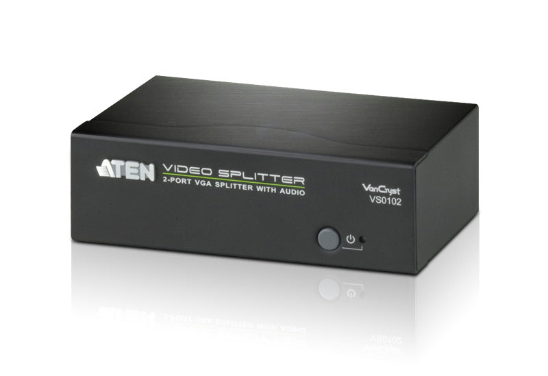 Aten Aten Professional Video Splitter 2 Port VGA Splitter with Audio 450MHz, 1920x1440@60Hz, Cascadable to 3 levels (Up to 8 
