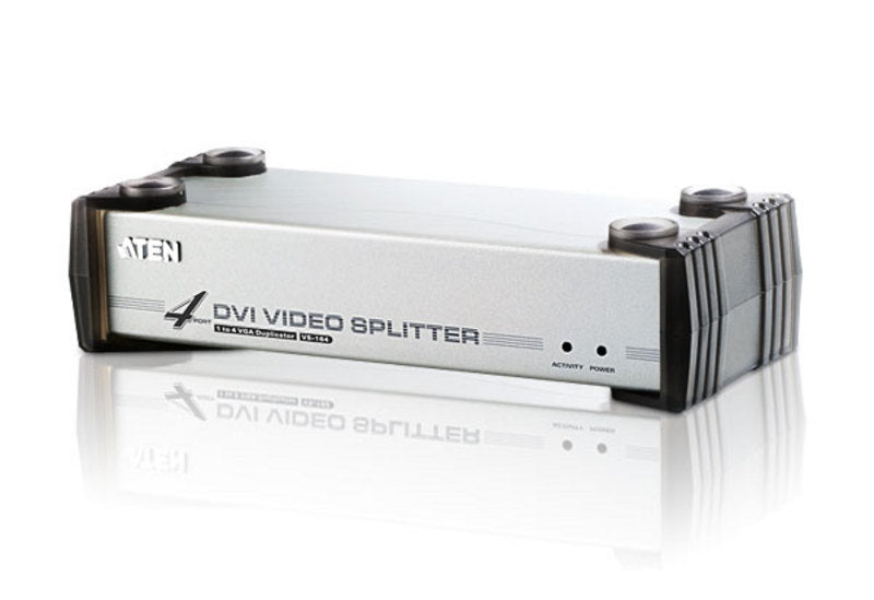 Aten Aten Video Splitter 4 Port DVI Video Splitter w/ Audio, 1920x1200@60Hz, Cascadable to 3 Levels (Up to 64 Outputs)