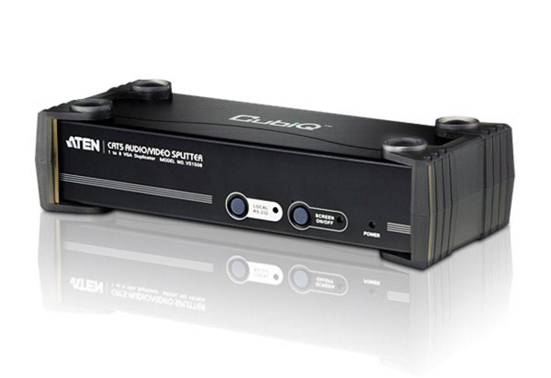 Aten Aten Professional Video Splitter 8 Port VGA Video Splitter over Cat5 w/ Audio and RS-232, 1920x1200@60Hz or 150m Max (LS