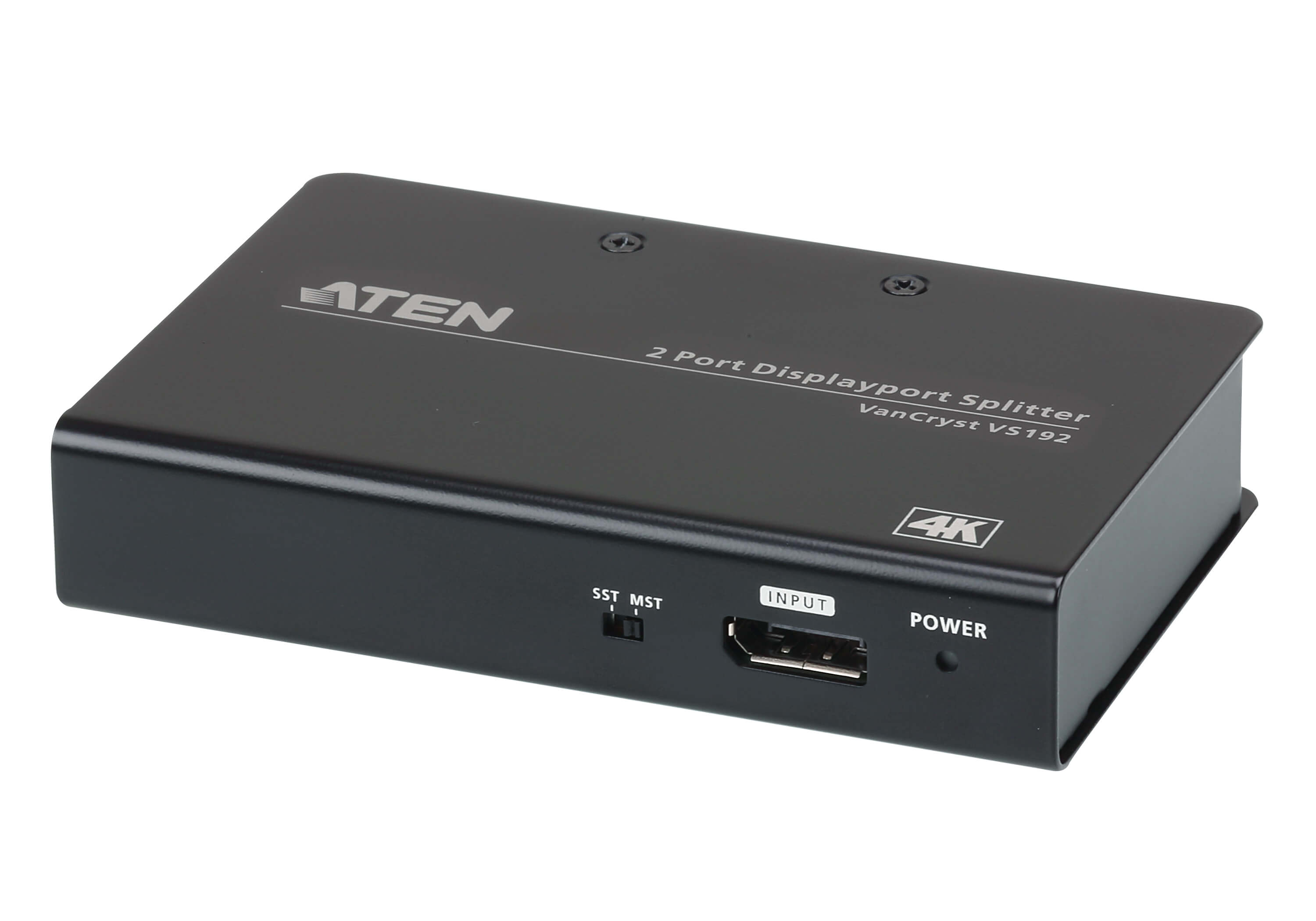 Aten Aten Video Splitter 2 Port DisplayPort 4K Splitter, 4096x2160 / 3840x2160@60Hz, Supports Extend Mode  Split Mode